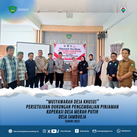 Musyawarah Desa Khusus persetujuan dukungan pengembalian pinjaman Koperasi Desa Merah Putih